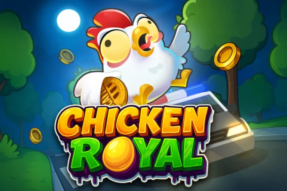 Chicken Royal online game logo by InOut on spinsteincasino-pt.com