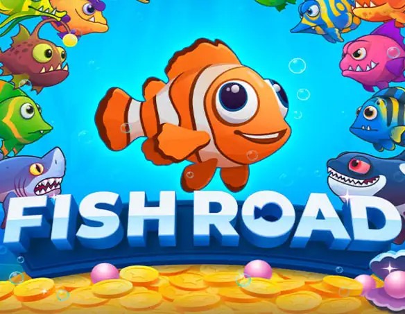 Fish Road slot icon by InOut, available at Spinstein Casino